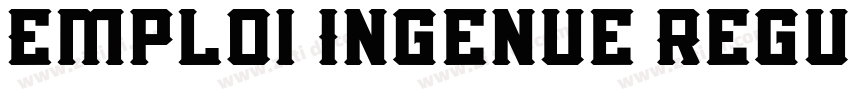 Emploi Ingenue Regul字体转换